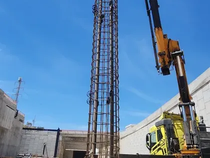 הכנסת כלונס לפני יציקה - קידוח מקצועי